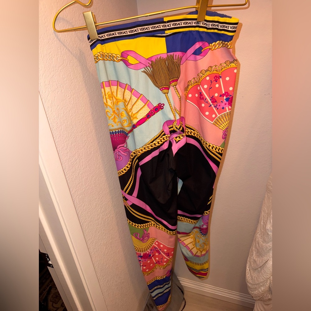 Versace Spring Summer Silk Foulard Collecion Leggings READ DESCRIPTION